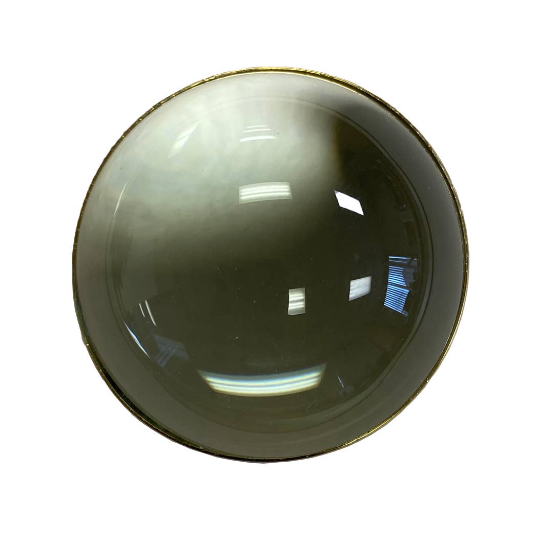Polished Brass Desk Magnifier - 2-1/8"