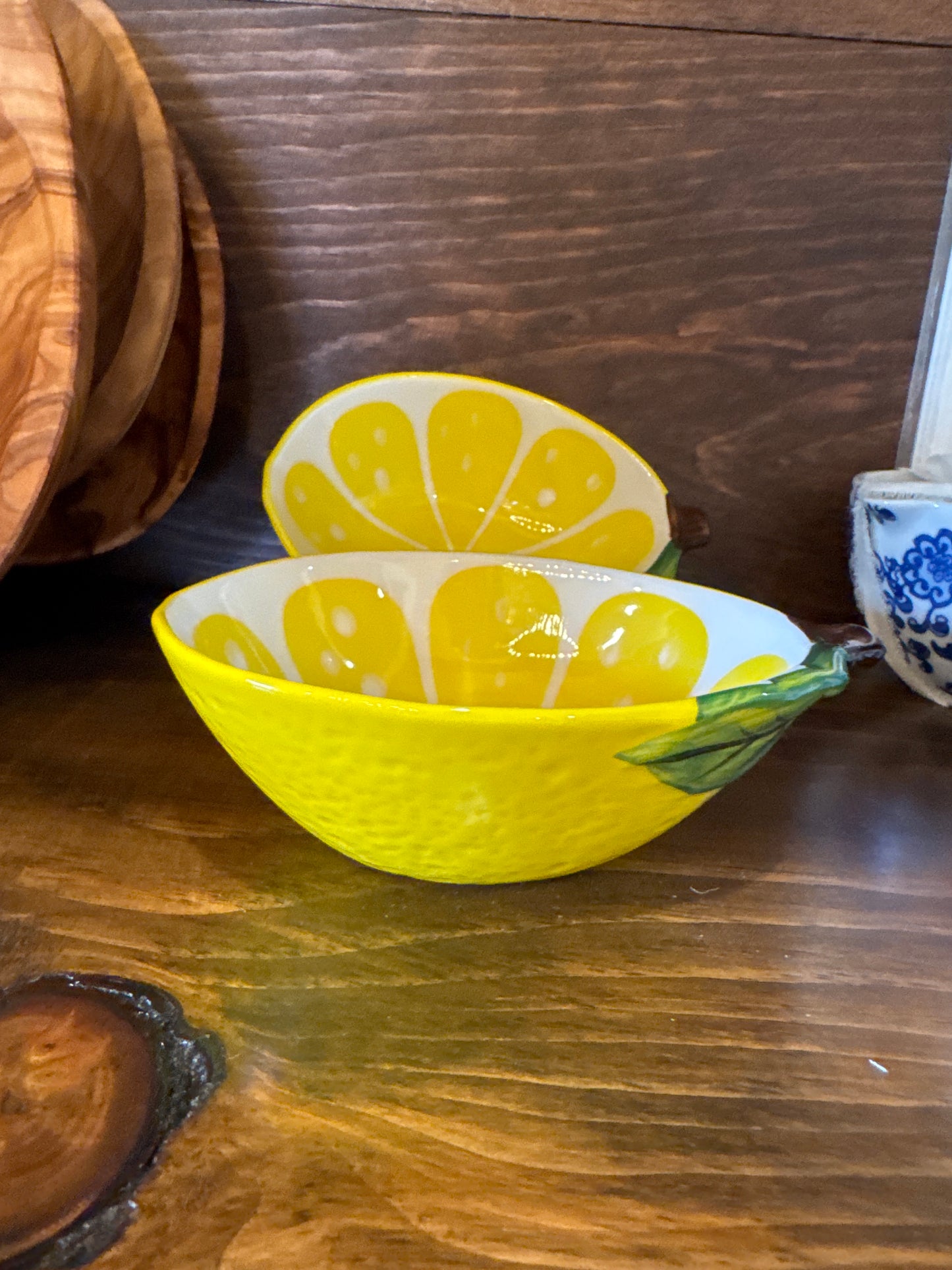 5.6" CERAMIC LEMON PATTERN BOWL