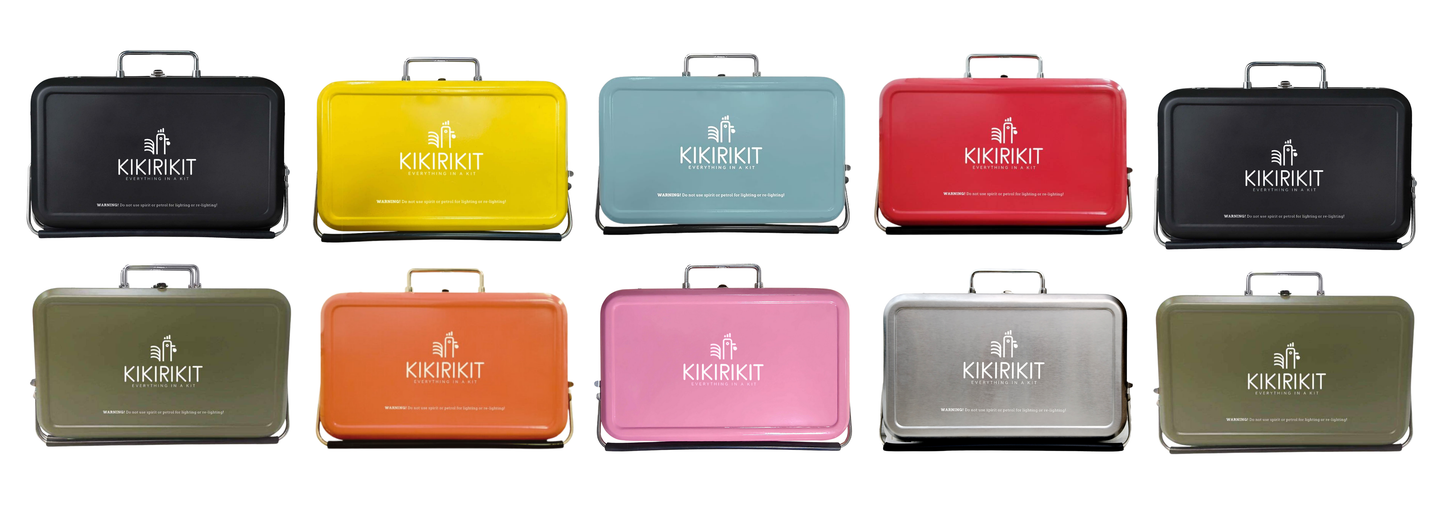 Basic Kit Portable Foldable Hunting Green Charcoal Barbecue