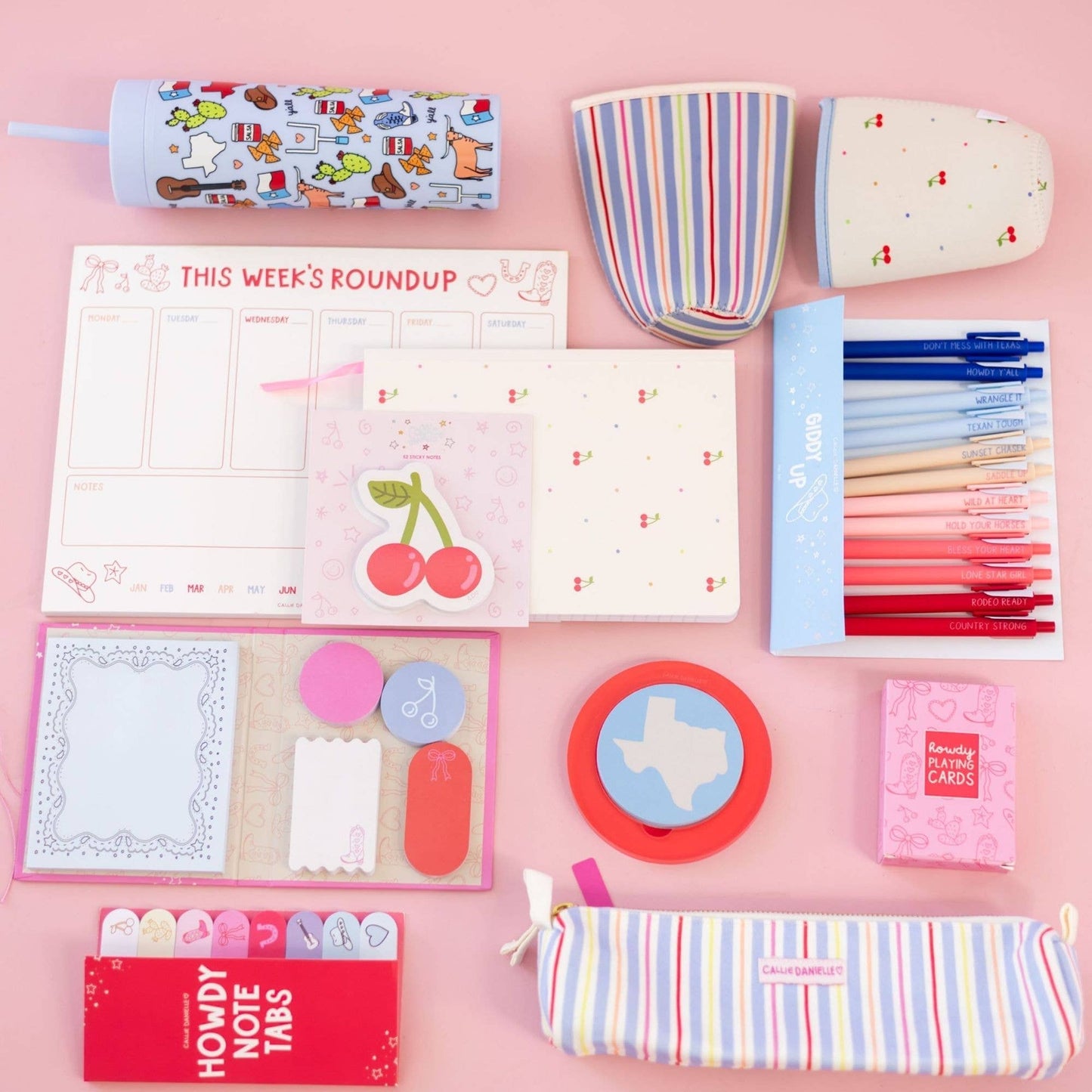 Stripes Pencil Pouch – Zippered Case for Pens