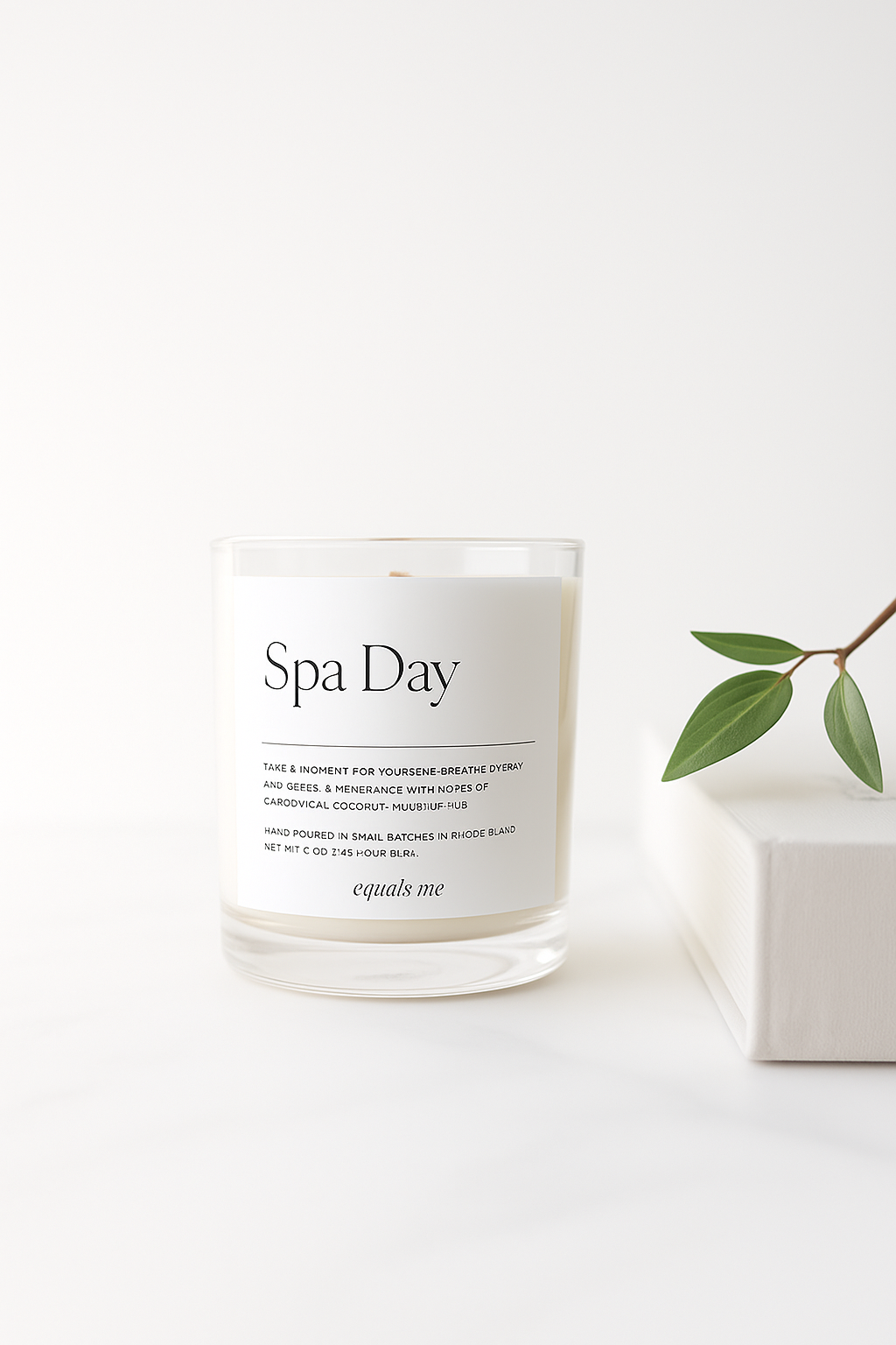 Spa Day | 8.5 oz Luxury Candle | Home Decor | Wood Wick