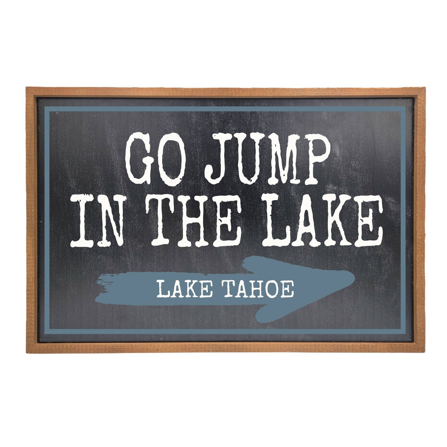12x18 Go Jump In The Lake Name - Alton Bay