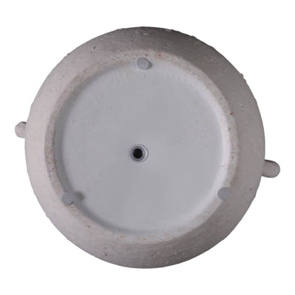 Decorative Jug Planter - White Stoneware Garden, 10 in.