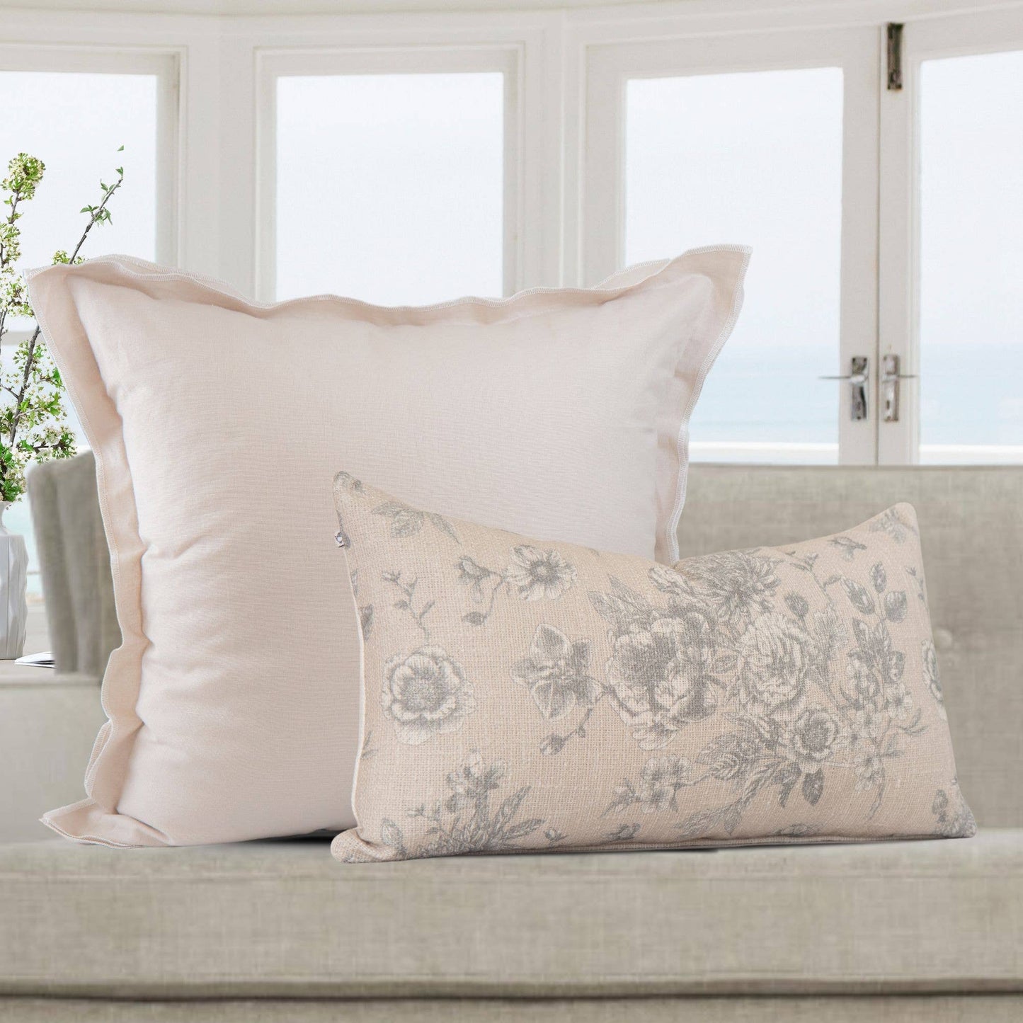 Leah Linen Pillow Cover – Soft, Breathable, Home Decor