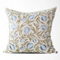 Alisa Blue Block Print Pillow Cover