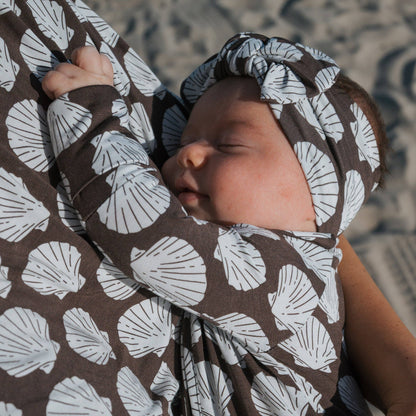 Bamboo Zip Pajamas | Seashells