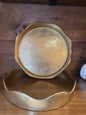 Antique Gold Ruffle Dish - 11.5"