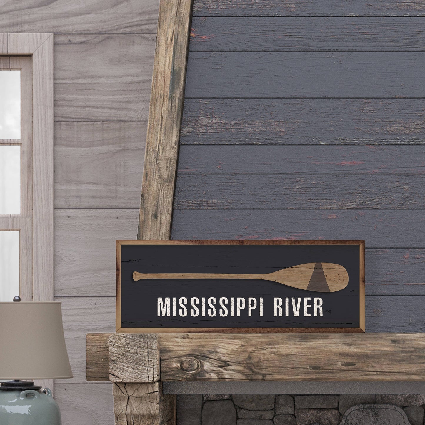 Alton Bay Wood Oar Sign