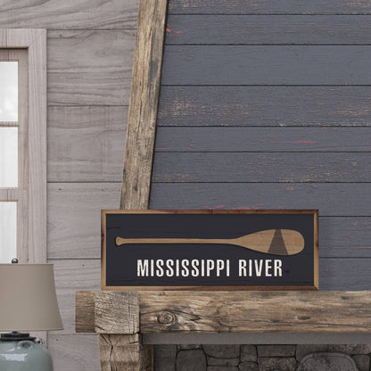 Alton Bay Wood Oar Sign