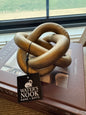 6" inch Gold Linked Wood Knot Decor