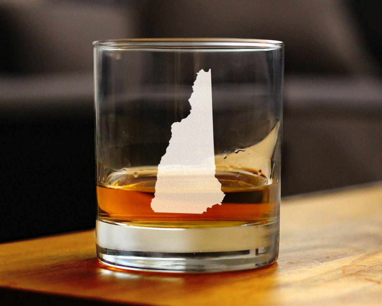New Hampshire Whiskey Rocks Glass - Granite Staters Gifts