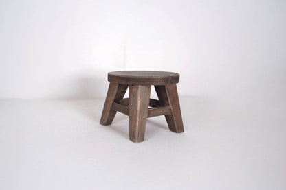 11007 - 9x9x6 wood riser (ROUND) home decor espresso