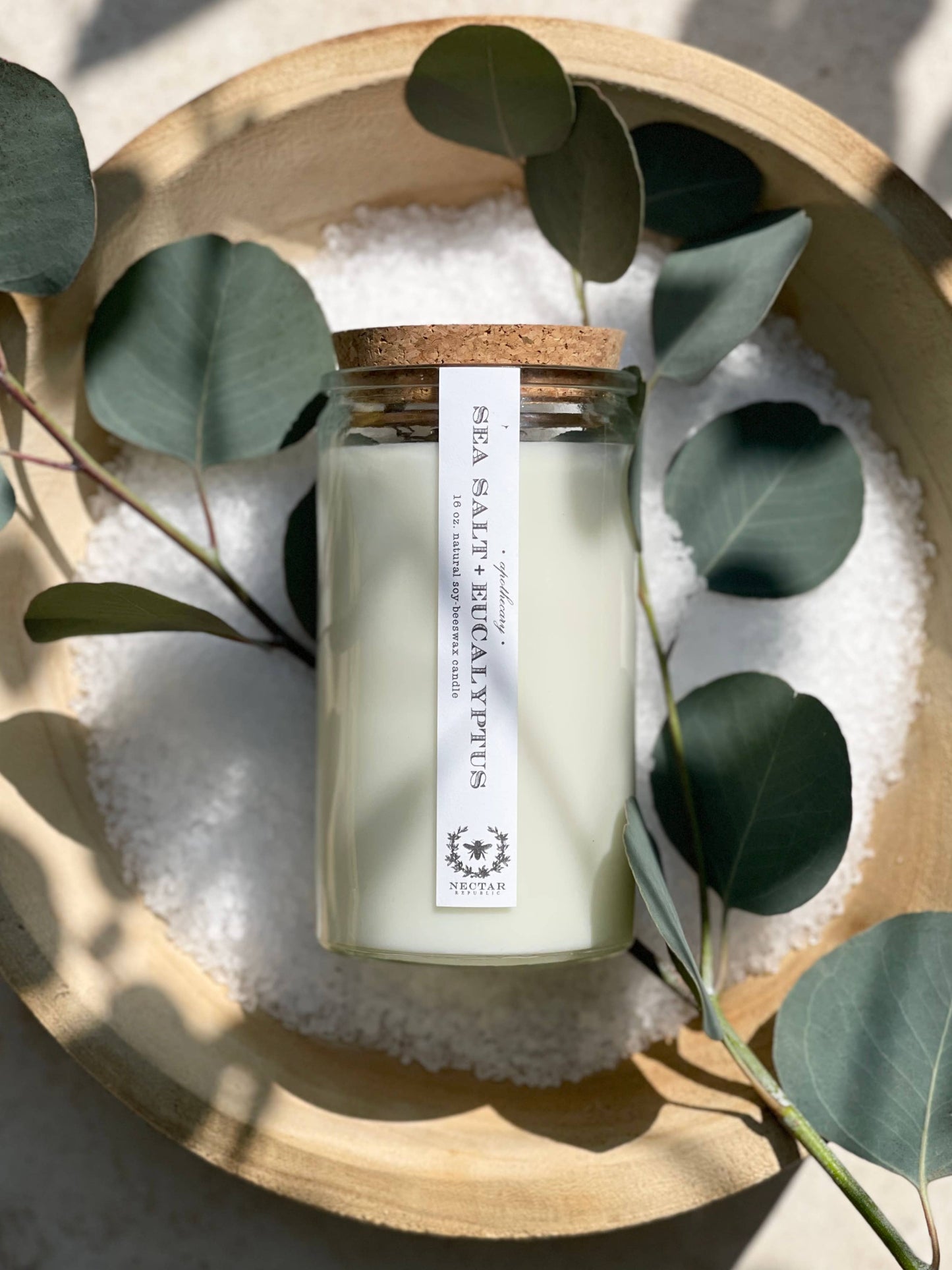 Sea Salt + Eucalyptus : Apothecary Candle ( Restoring )