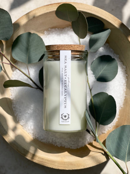 Sea Salt + Eucalyptus : Apothecary Candle ( Restoring )