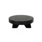 11024 - 6x6x2 wood riser (ROUND MINI) home decor, black