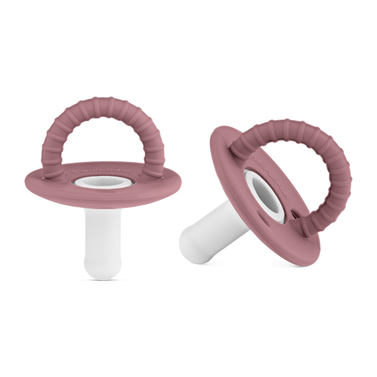 Stage Two Halo Pacifier: Plum+Clear