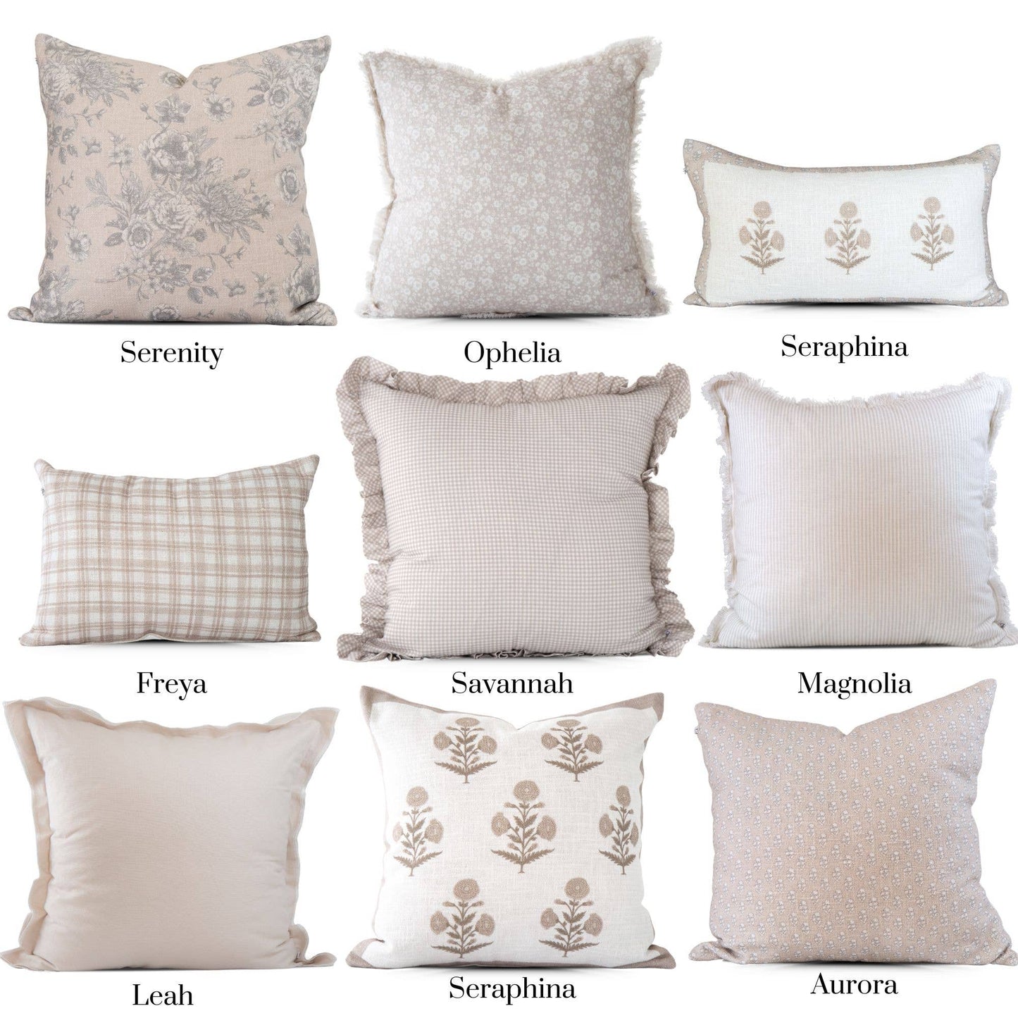 Leah Linen Pillow Cover – Soft, Breathable, Home Decor