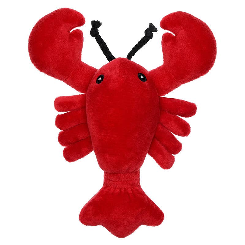 Swaddle Blanket + Plush Rattle - Lobster