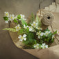 27.5" WHITE DOGWOOD & FERN STEM