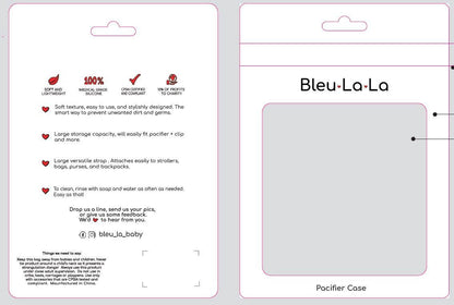 Soft Silicone Pacifier Case: Mauve
