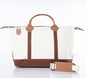 Weekender Canvas Travel Bag: Brown