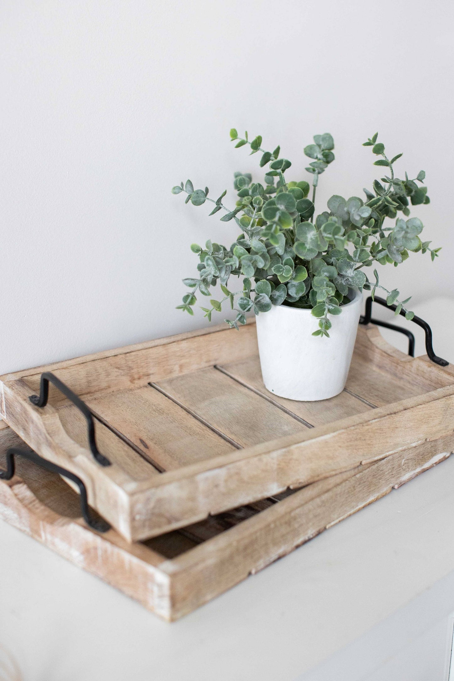 11069 - 18x12, 15x10 Mango wood nested trays, set/2 Thanks