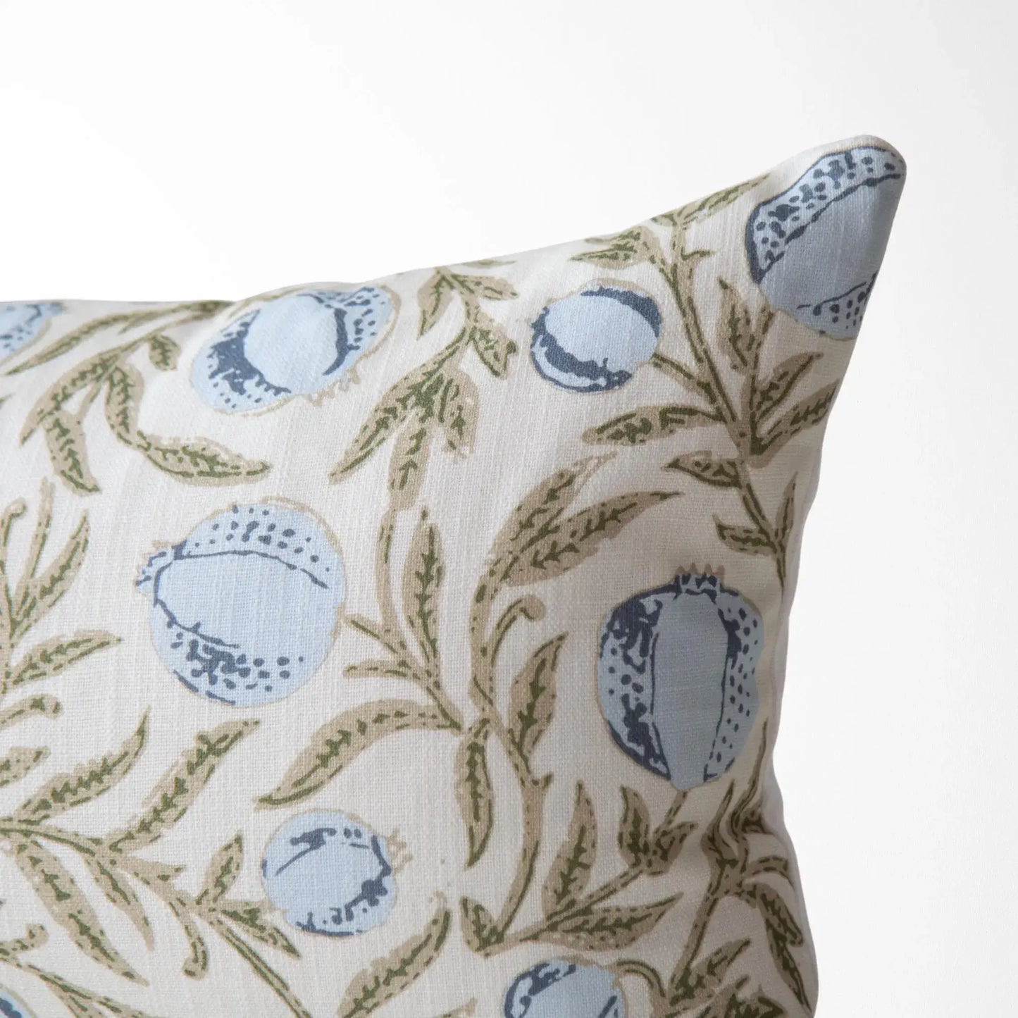 Alisa Blue Block Print Pillow Cover