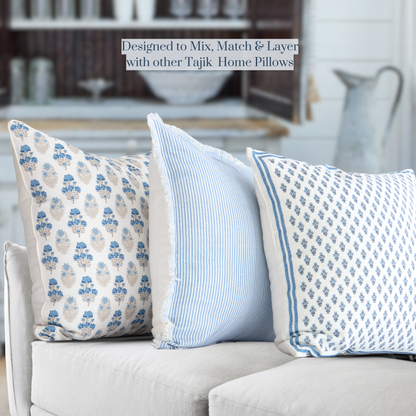 Magnolia Ticking Stripe Pillow Cover 22x22