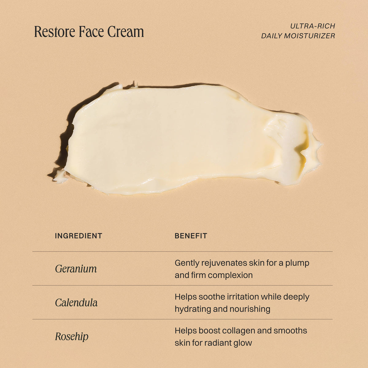 ⭐️ Restore Face Cream - Ultra-Rich Moisturizer, Dry Skin