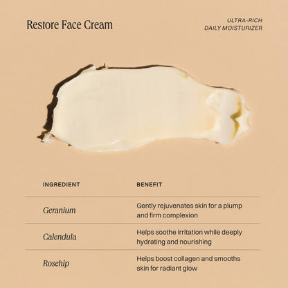 ⭐️ Restore Face Cream - Ultra-Rich Moisturizer, Dry Skin