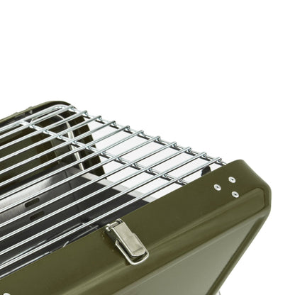 Basic Kit Portable Foldable Hunting Green Charcoal Barbecue