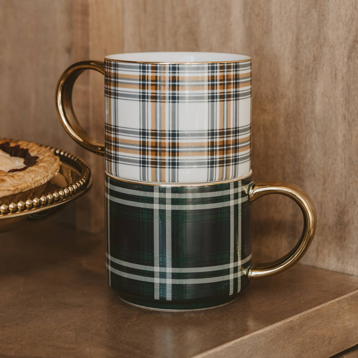 *NEW* Navy Plaid Coffee Mug - Fall Decor & Gifts
