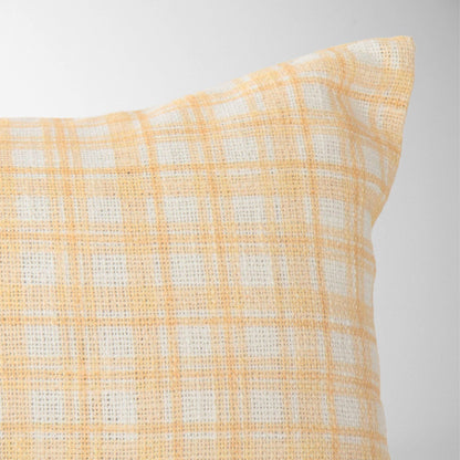 Freya Plaid Lumbar Pillow Cover – Decorative, Soft Fabric