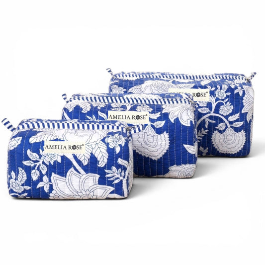 Cornflower Cosmetic Pouches