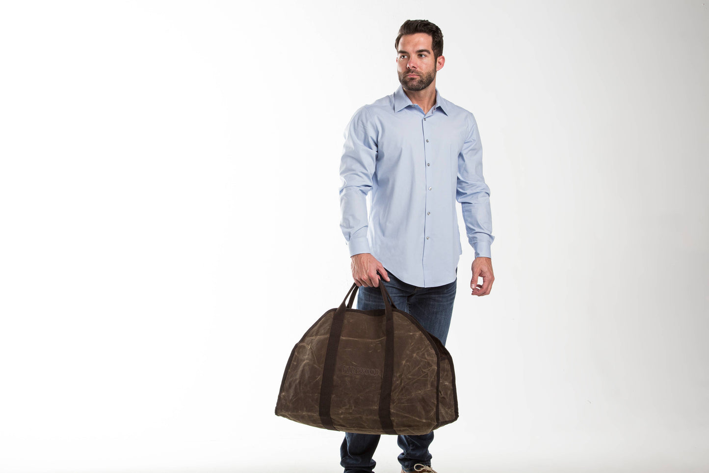 Waxed Log Carrier