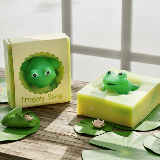 Froggy Handmade Novelty Soap Bar NATURAL VEGAN COLD PROCESS