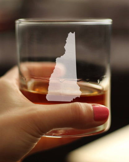 New Hampshire Whiskey Rocks Glass - Granite Staters Gifts