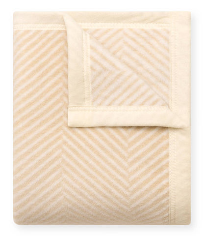 Harborview Herringbone Cream Blanket