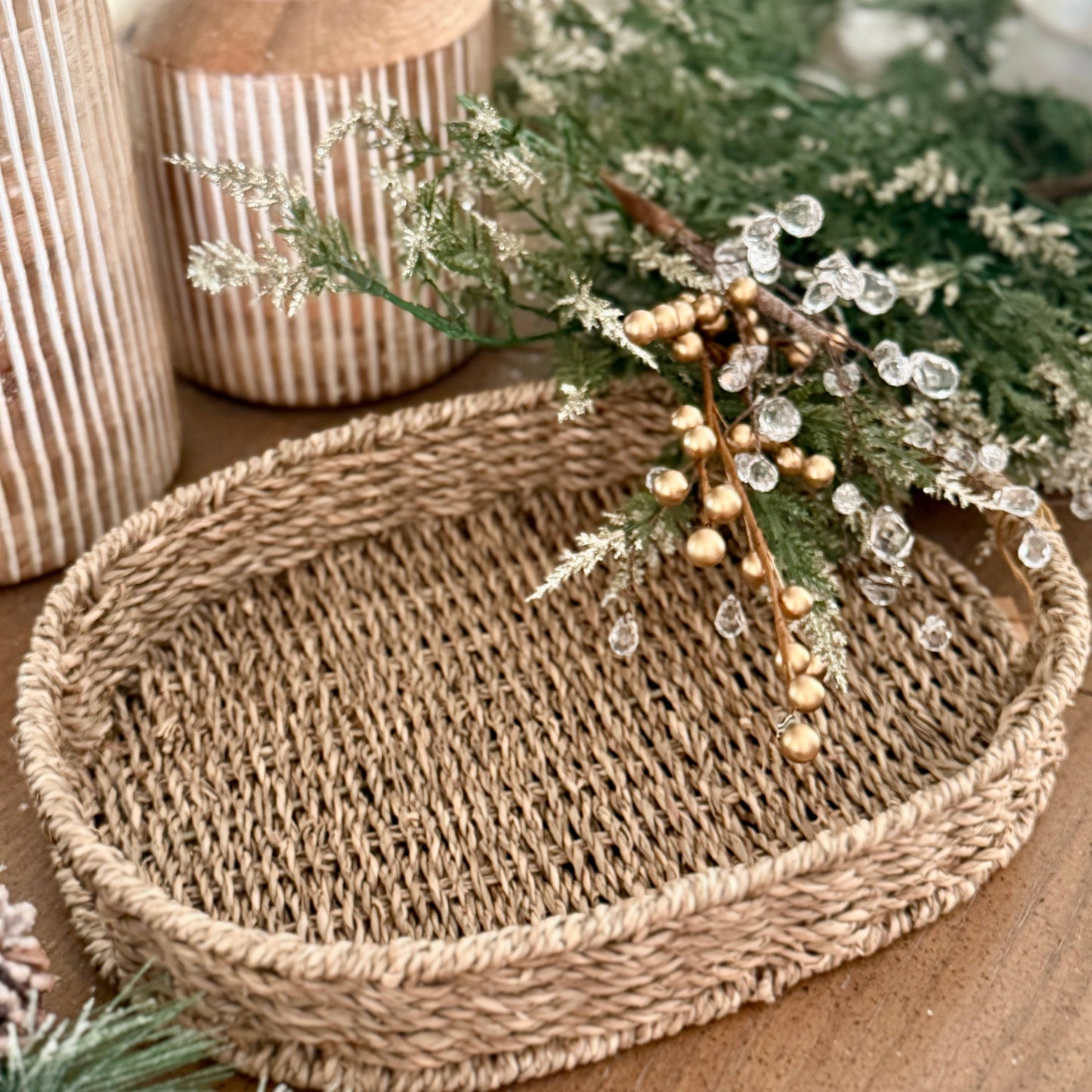 WG-1011 - Large Oval Seagrass Tray