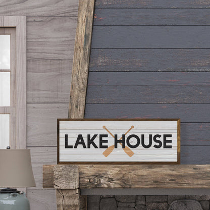 Lake House Oars Whitewash