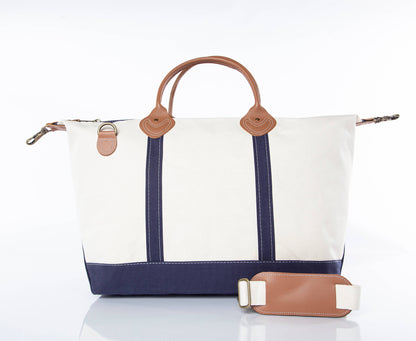 Weekender Canvas Travel Bag: Navy