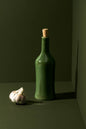 Handmade Stoneware Olive Oil Dispenser | Brutto 21 oz: Shiny Green