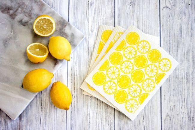 Swedish Dishcloth - Citrus - Yellow