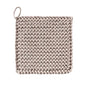 Cotton Crocheted Pot Holder: Khaki Large