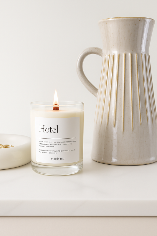 BEST Seller Hotel  | 8.5 oz Luxury Candle | Wood Wick 