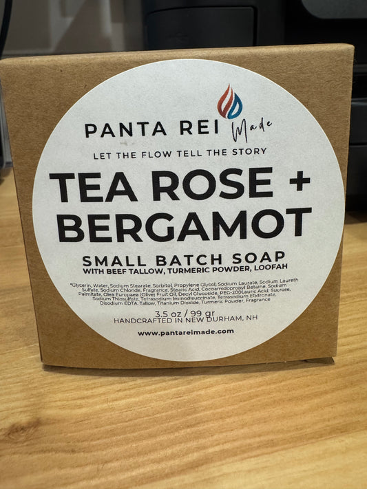 Tea Rose + Bergamot Small Batch Soap