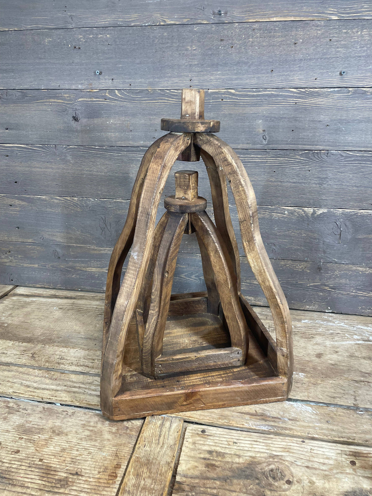 Kiev Farmhouse Wood Lantern Large