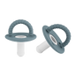 Stage Two Halo Pacifier: Ash Blue+Clear
