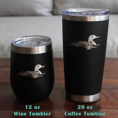 Loon Whiskey Rocks Glass - Loon Bird Gifts and Decor