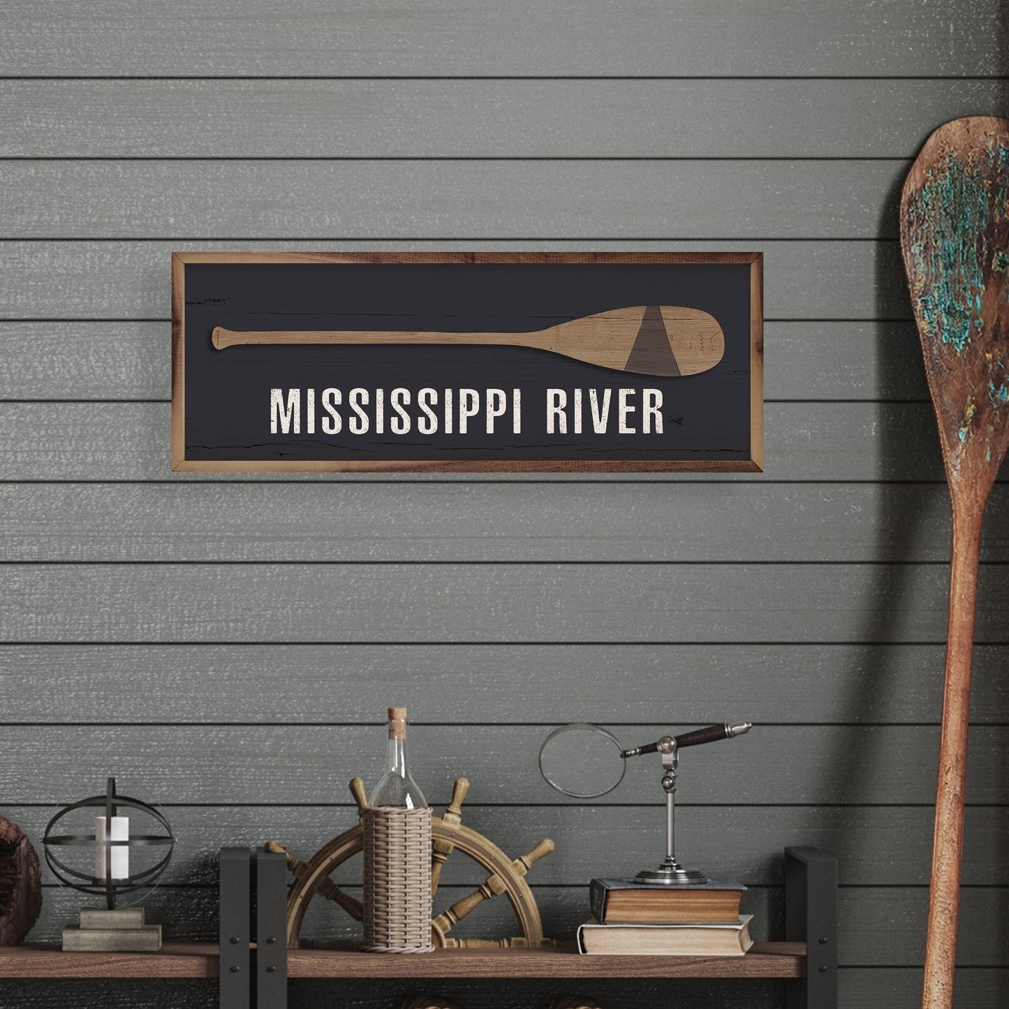 Alton Bay Wood Oar Sign